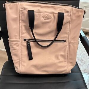 Kate Spade Blush Tote with Black Accents